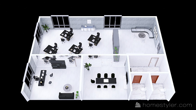 ISM Office 3d design renderings