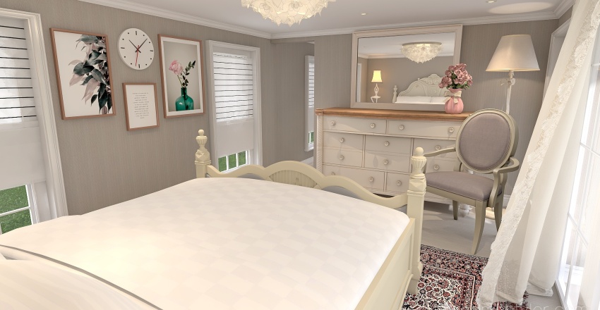 Charming Modern Shabby Chic Dreamy Tiny House #KitchenContest 3d design renderings