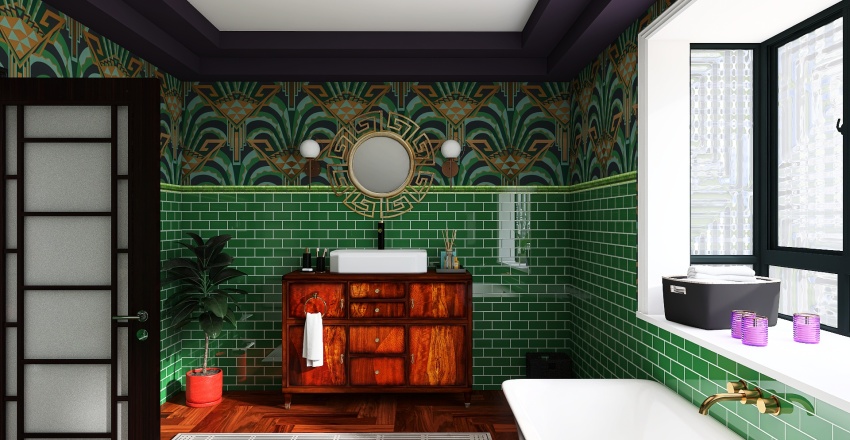 Art Deco House For Portfolio 3d design renderings