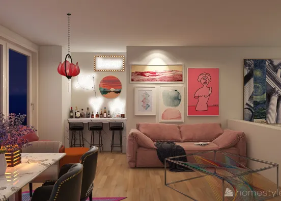 NEW YORK mini apartment  Design Rendering