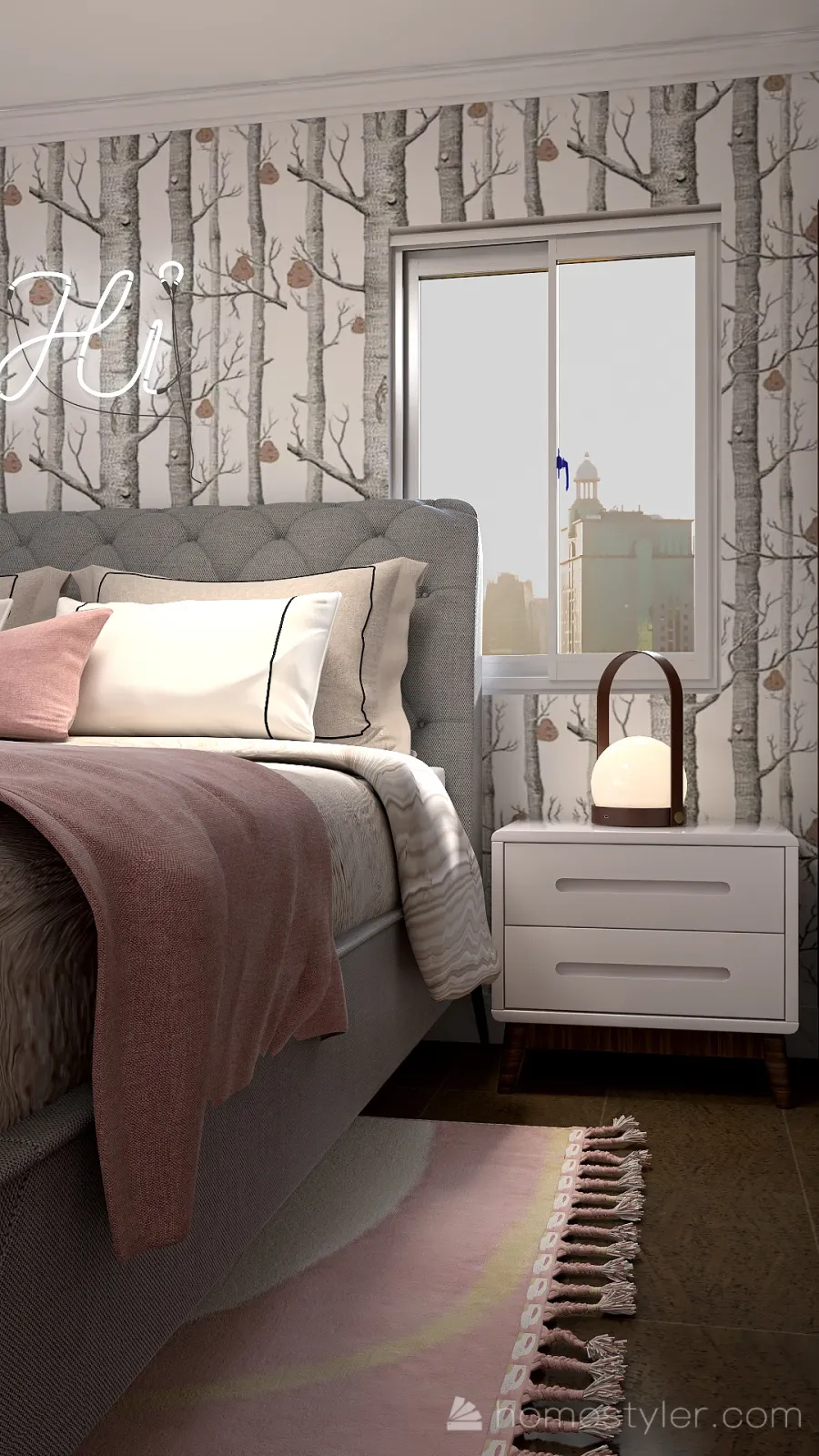 Dormitorio Juvenil 3d design renderings