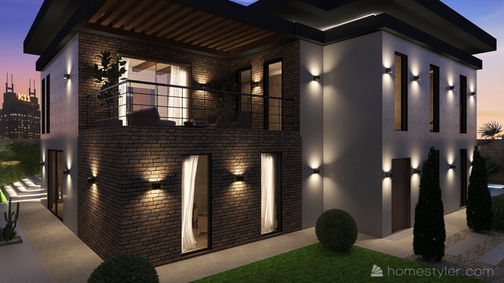 #HSDA2021Residential Modern House 3d design renderings