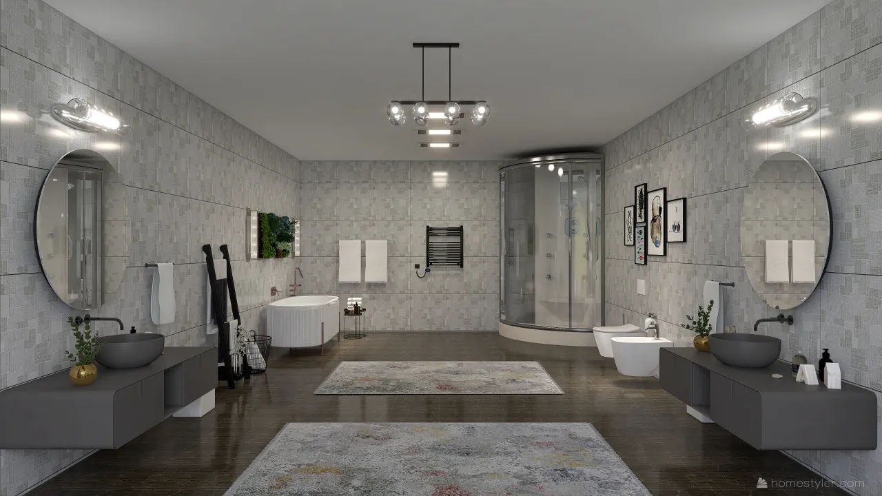 Bathroom 3d design renderings