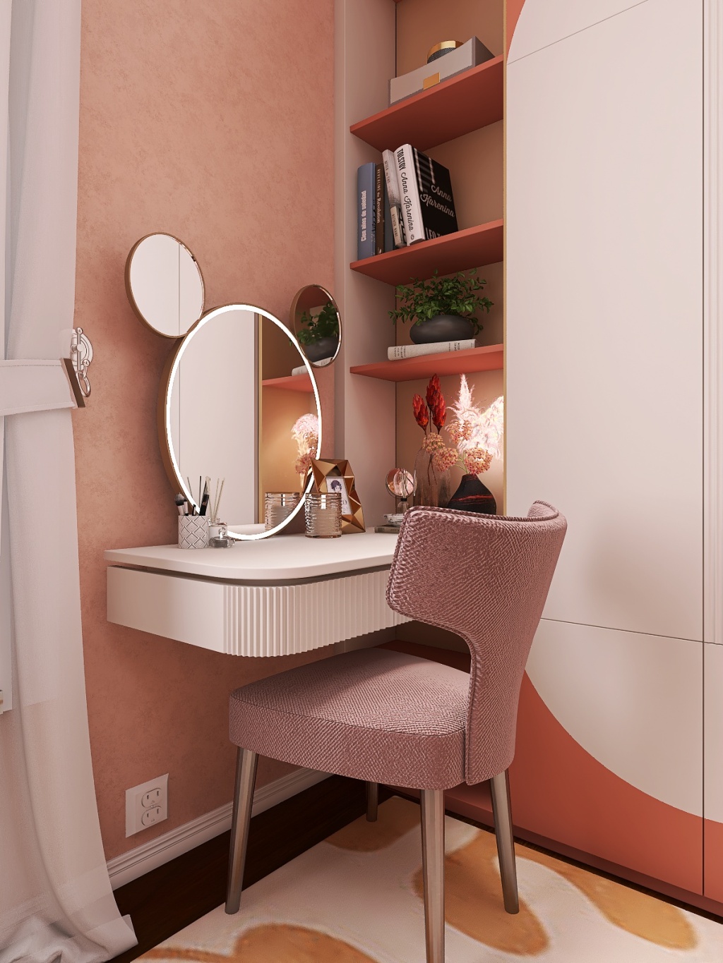 Contemporary Bedroom 3d design renderings