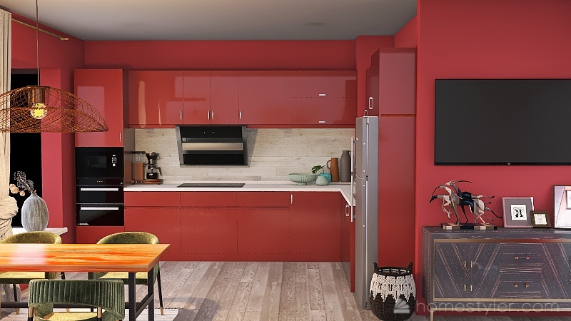 # KitchenContest  /Terracotta kitchen/ 3d design picture 44.68