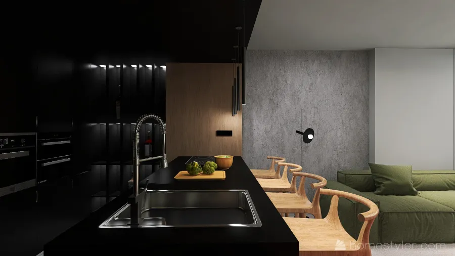 #KitchenContest- |Green| 3d design renderings