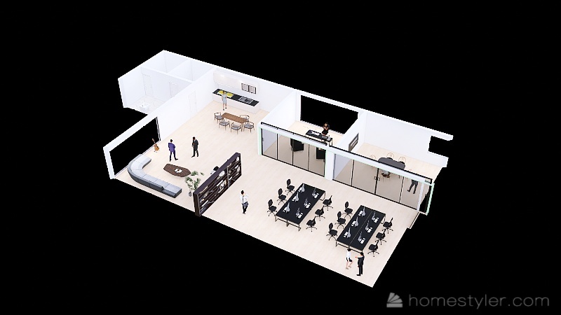 pisarna koncana 3d design renderings