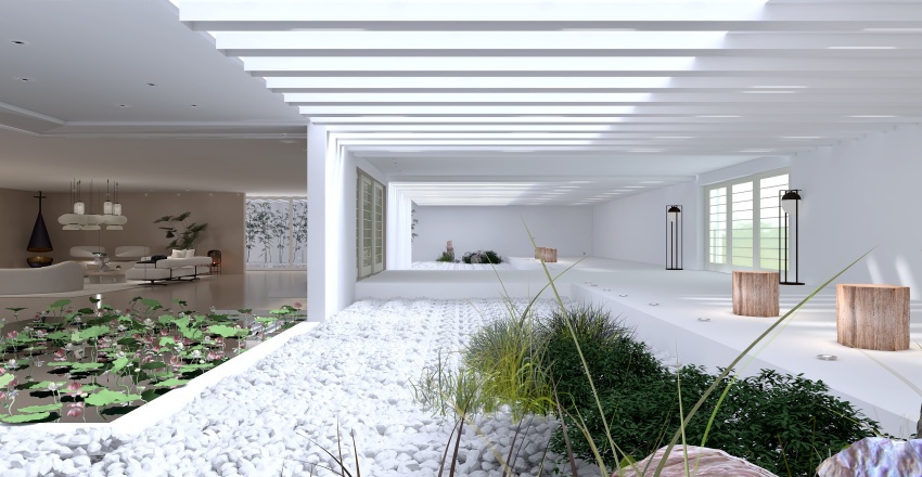 Indoor Garden 3d design renderings