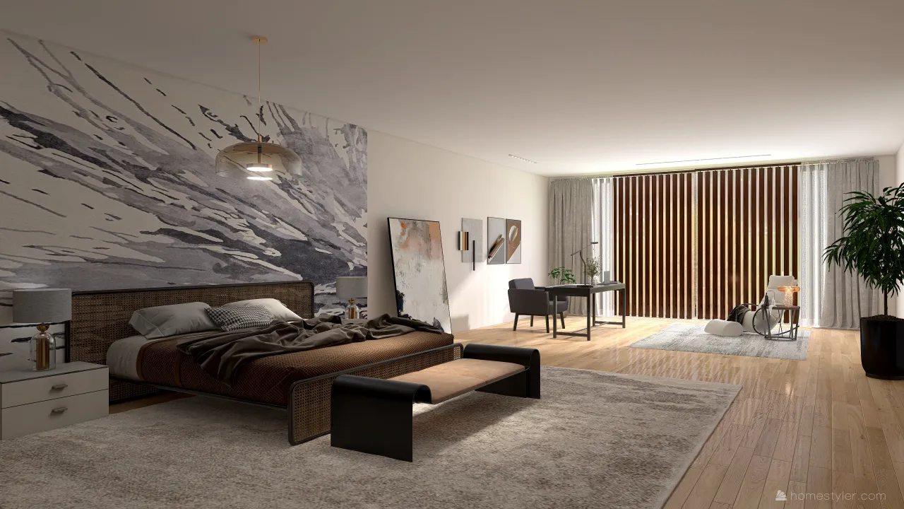 SecondBedroom 3d design renderings