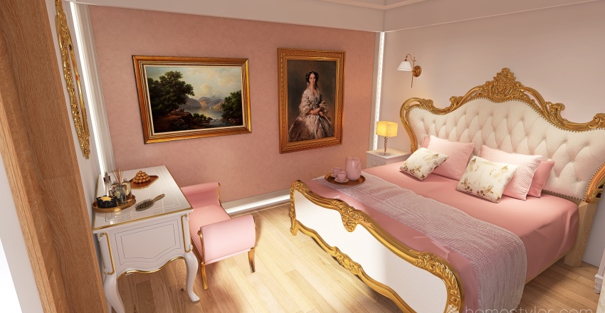 Renaissance Aesthetic Room 3d design renderings