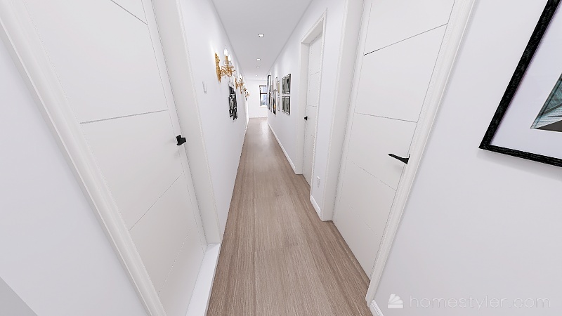 Corridor 3d design renderings