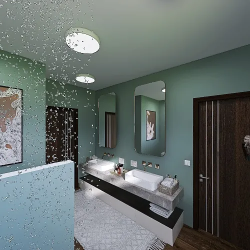 Shower Area 3d design renderings
