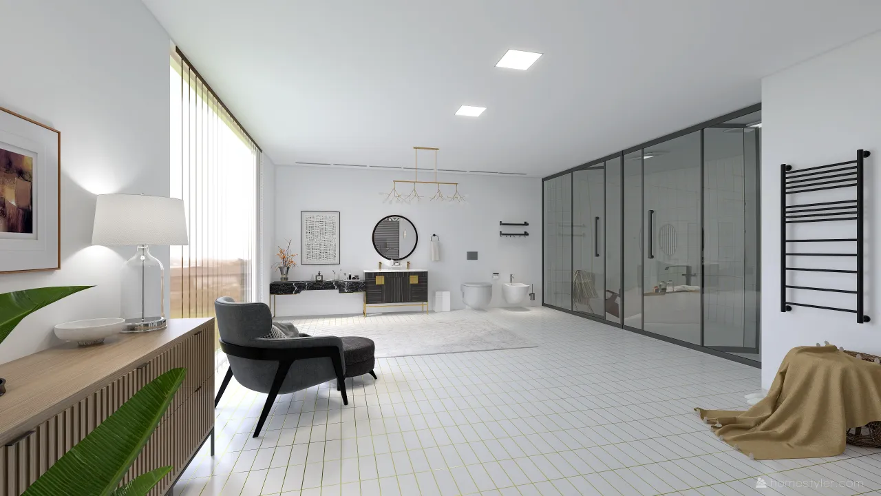 SecondBathroom 3d design renderings