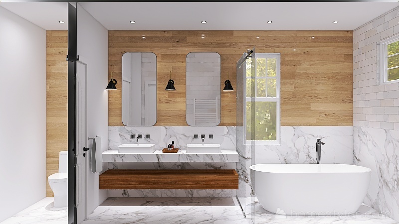 Primary Bathroom option3 3d design renderings