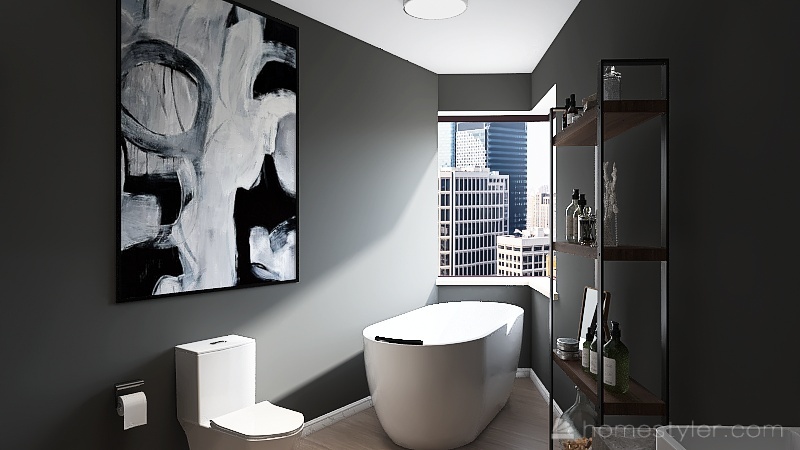 Master Bathroom 3d design renderings