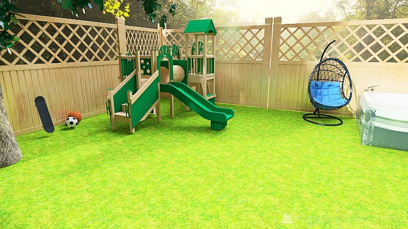 1 floor house 3d design renderings