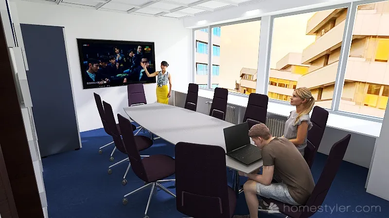 Telekonferencna miestnost V3 3d design renderings