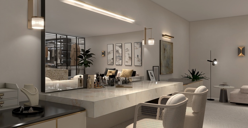 Walk-in Closet 3d design renderings