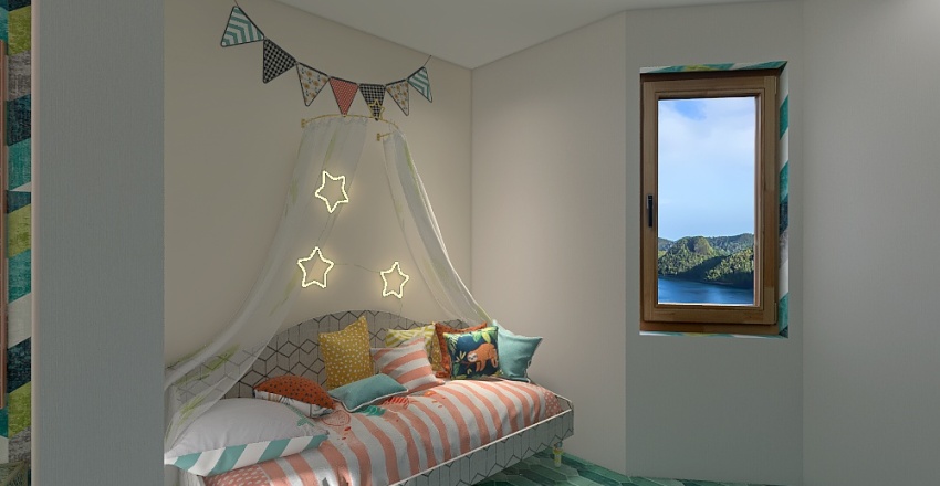 Summer Bedroom 3d design renderings
