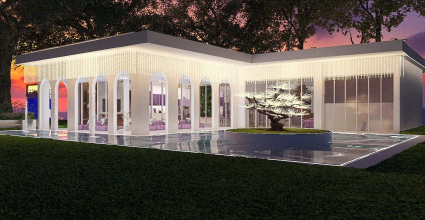 Periwinkle Mansion 3d design renderings