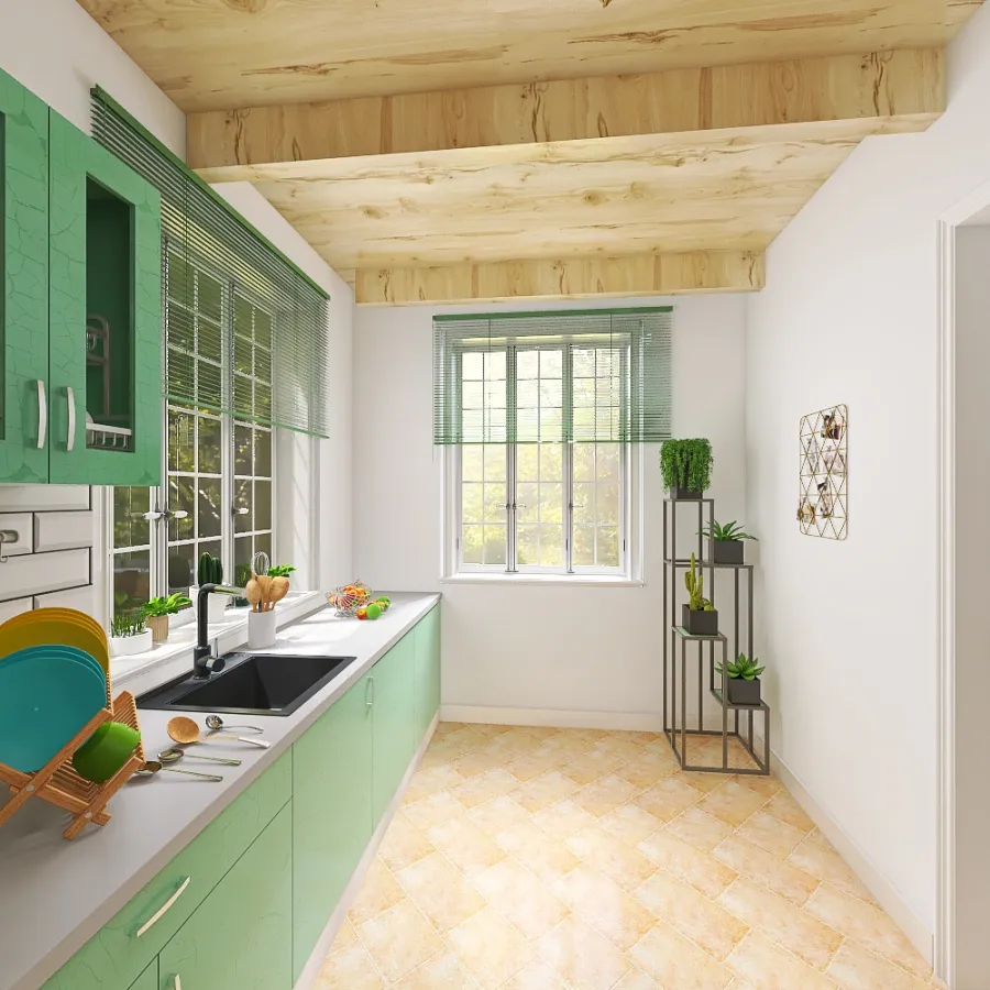 #KitchenContest_Green 3d design renderings