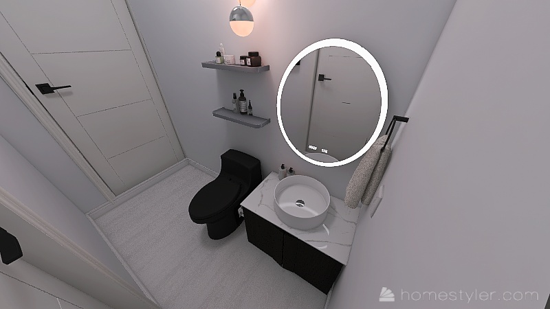 Second Bathroom 3d design renderings