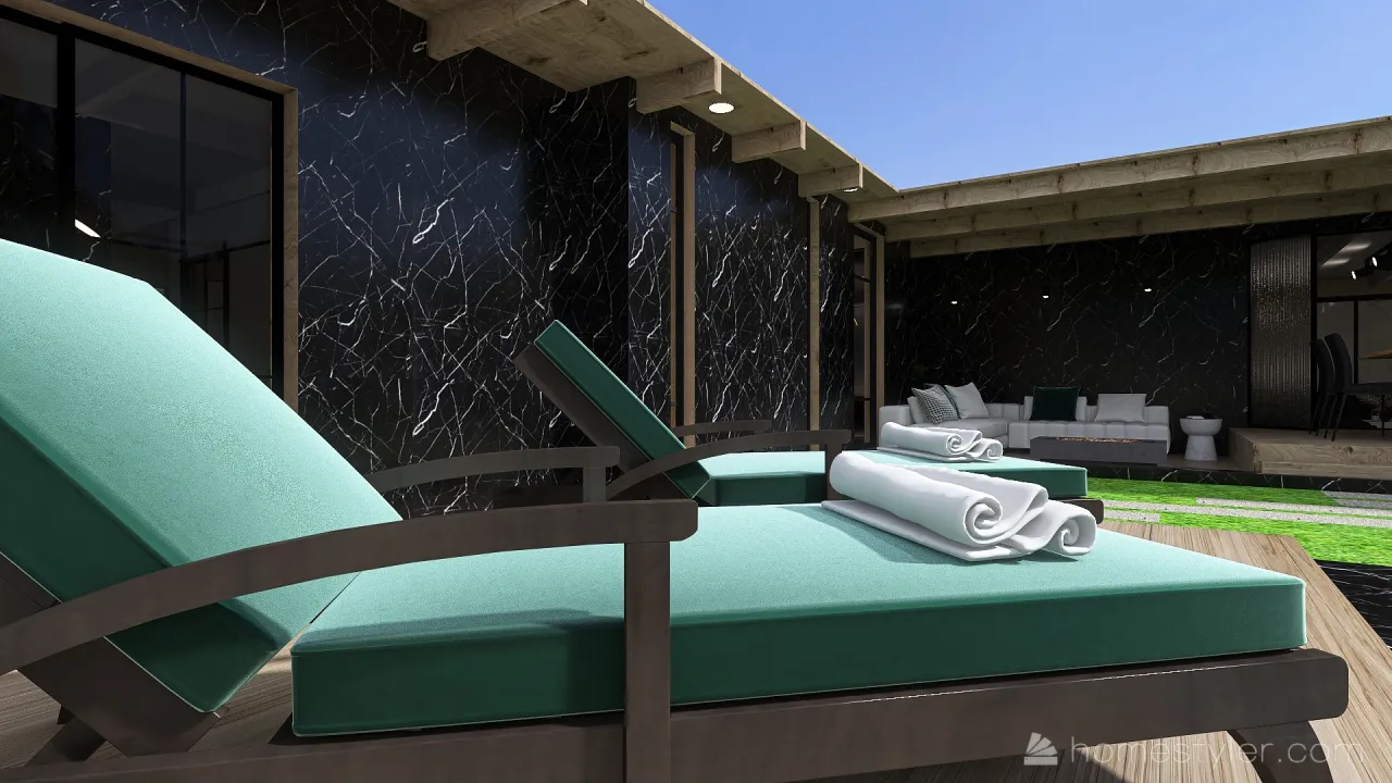 Courtyard 3d design renderings