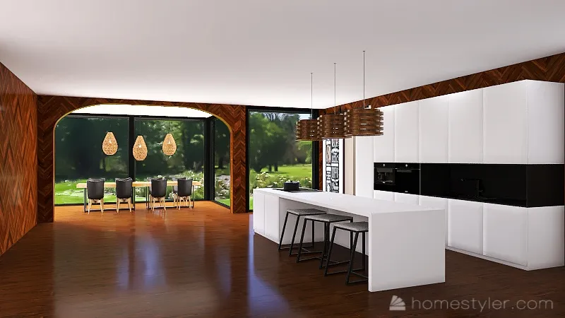 Bohemian Cabin 3d design renderings