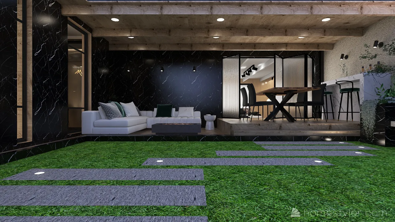 Courtyard 3d design renderings