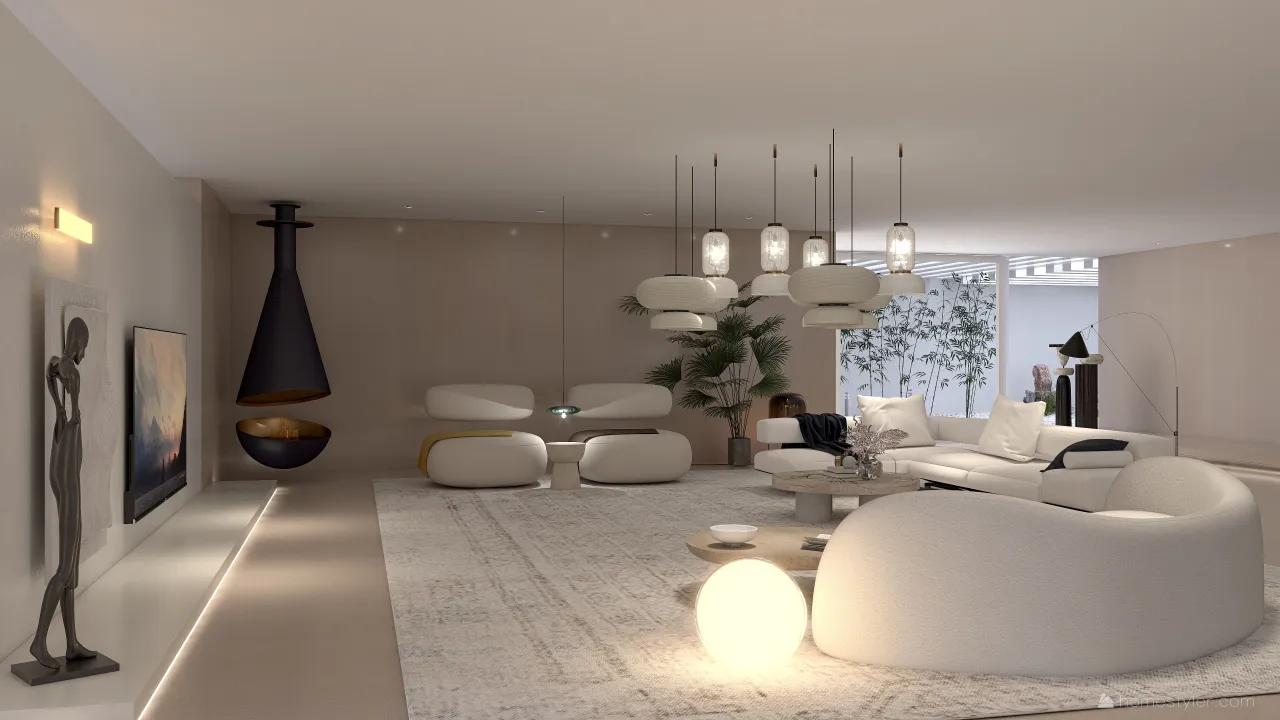 LivingDiningRoom 3d design renderings