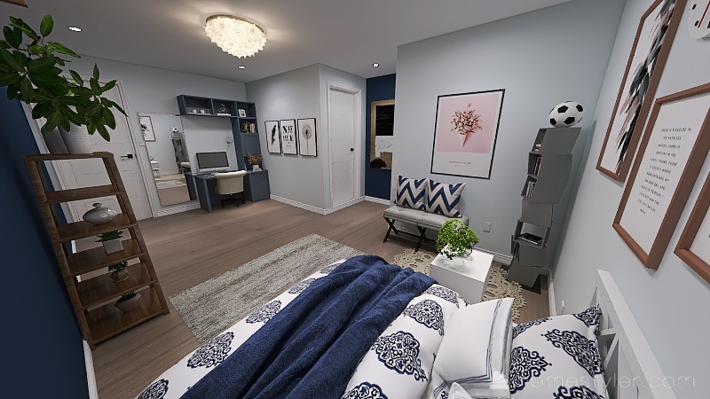 Second Bedroom 3d design renderings