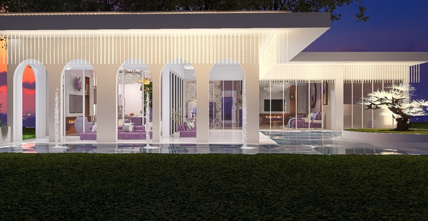 Periwinkle Mansion 3d design renderings