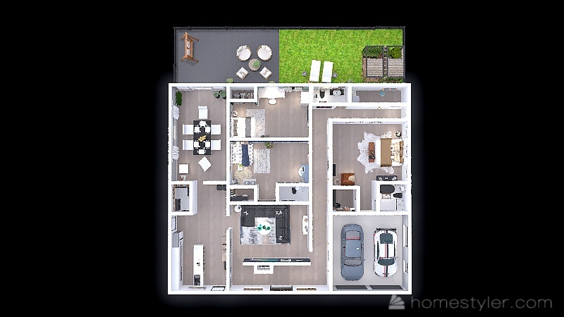 My Single Story House 3d design renderings