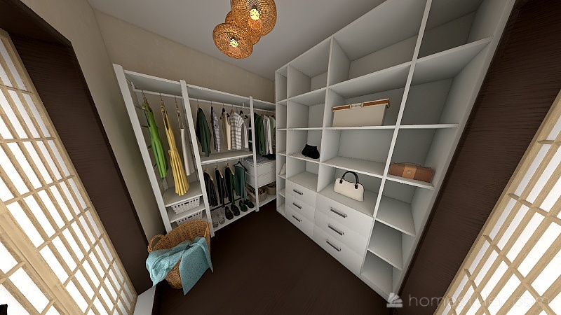 Walk in Closet 3d design renderings