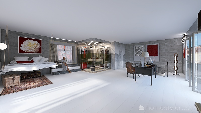 Bedroom 3d design renderings