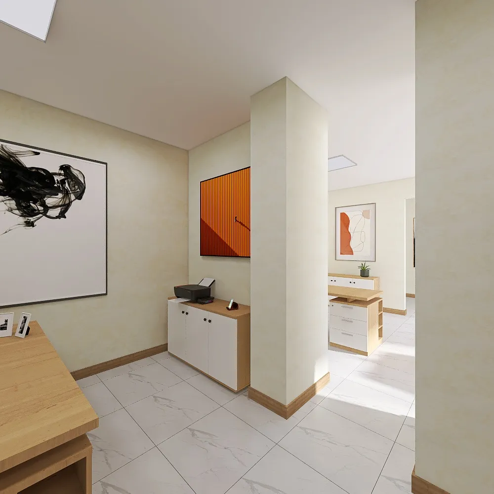 Ufficio 3d design renderings