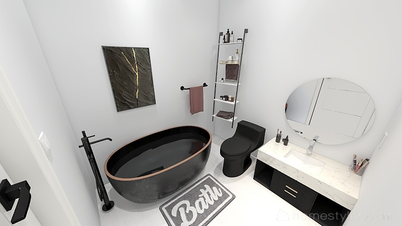 Master Bathroom 3d design renderings