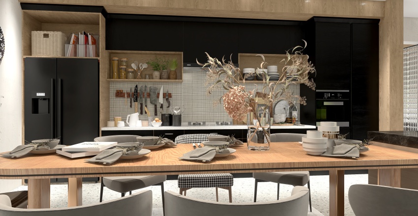 #KitchenContest : modern country kitchen 3d design renderings