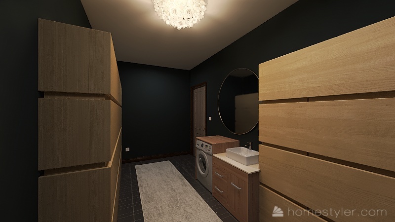 Laundry/Storage 3d design renderings