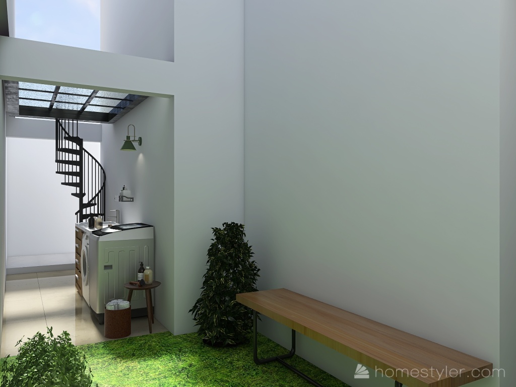 Jardín trasero 3d design renderings