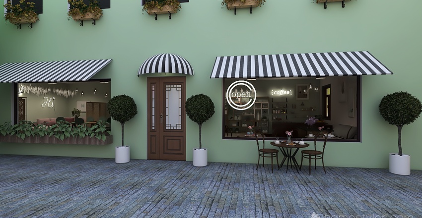 #TeaBreakContest- Small Town Square 3d design renderings