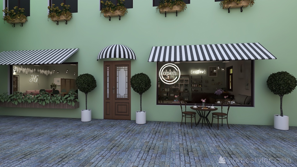 #TeaBreakContest- Small Town Square 3d design renderings