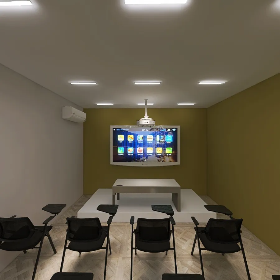 Salas de Aula Acadeperj 3d design renderings