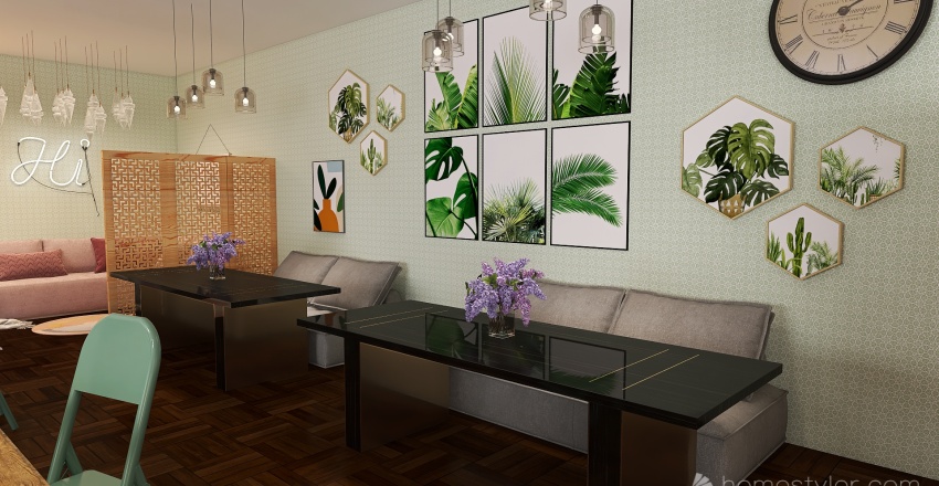 Tea Shop/Cafe 3d design renderings