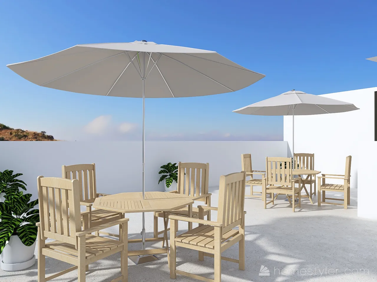 Terrace 3d design renderings