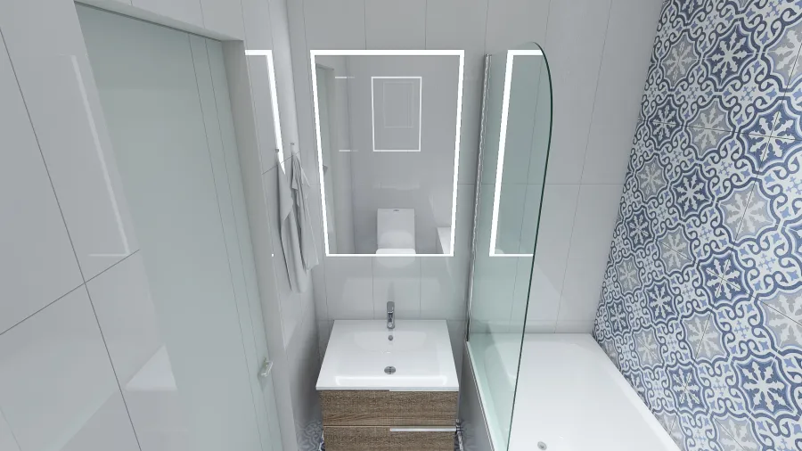 Ванная 17 3d design renderings