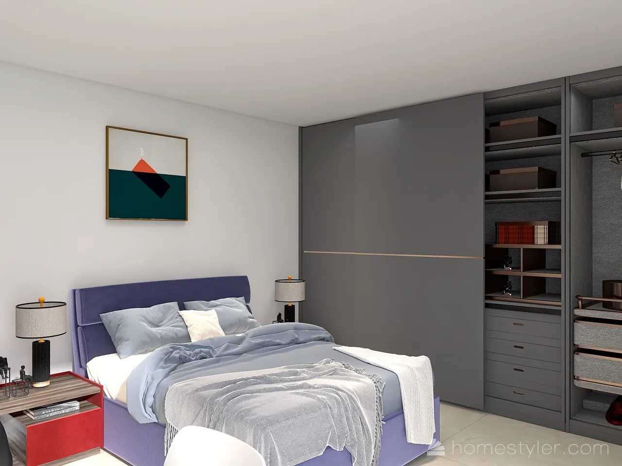 Bedroom 3d design renderings