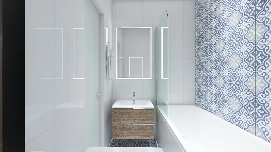 Ванная 17 3d design renderings