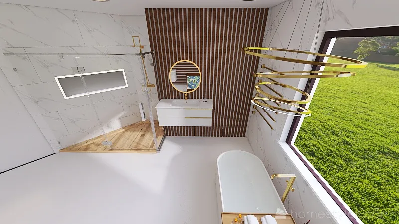 Zafar Master Bathroom 3d design renderings