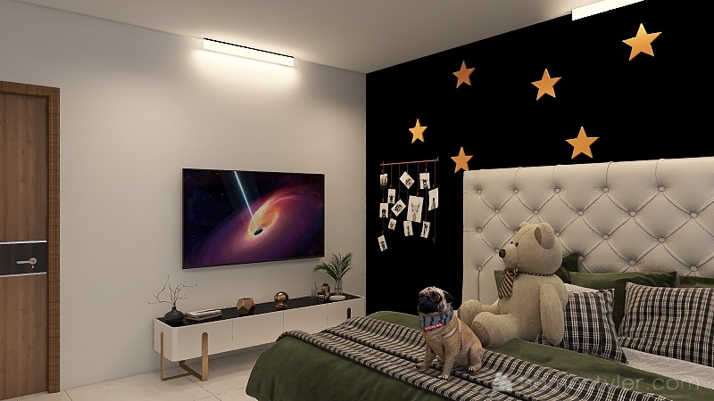 Dormitório para criança, by.Vitória. 3d design renderings